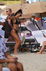 METISHA SCHAEFER in Bikini at a Beach in Miami 11/23/2019