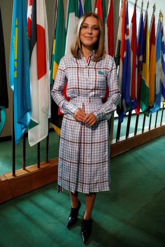 MILLIE BOBBY BROWN at Unicef Summit Celebrations Marking Children