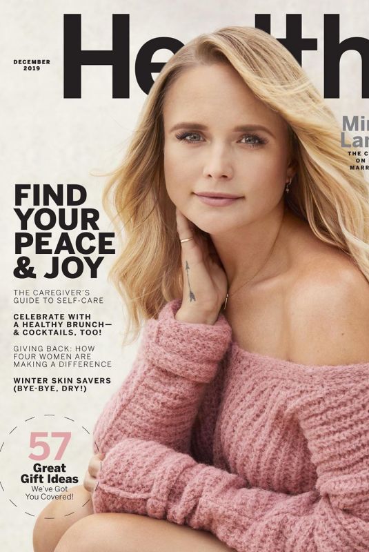 MIRANDA LANBERT in Health Magazine, December 2019