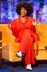NAOMI ACKIE at Jonathan Ross Show in London 11/15/2019