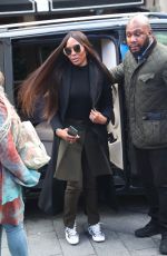 NAOMI CAMPBELL Arives at Global Offices in London 11/28/2019