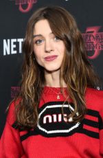 NATALIA DYER at Stranger Things, Season 3 Screening in New York 11/11/2019