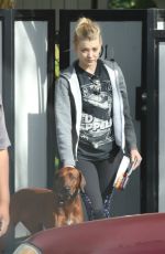 NATALIE DORMER Out with Her Dog in Los Angeles 11/26/2019