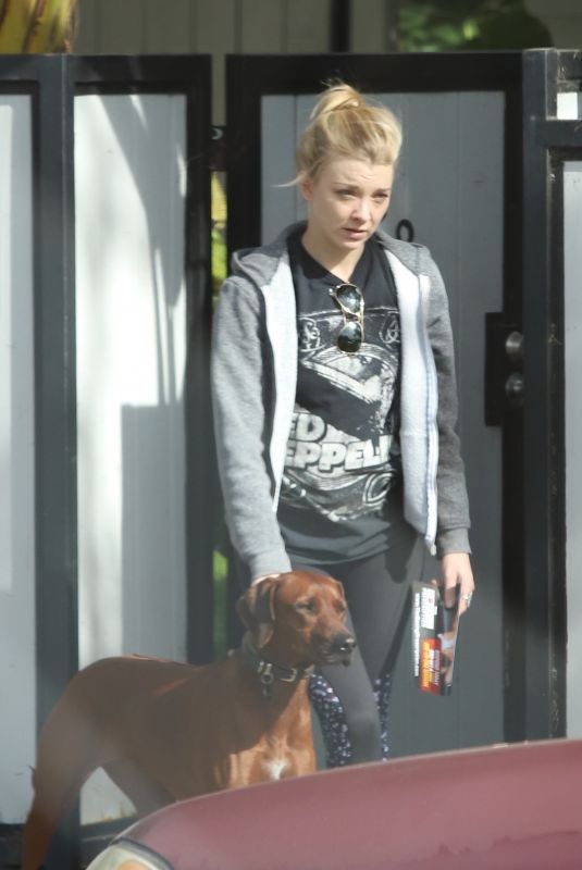 NATALIE DORMER Out with Her Dog in Los Angeles 11/26/2019