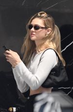 NICOLA PELTZ Shopping at Yves Saint Laurent in Beverly Hills 11/15/2019