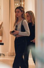 NICOLA PELTZ Shopping at Yves Saint Laurent in Beverly Hills 11/15/2019