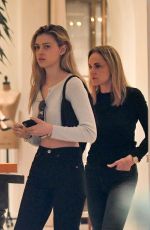 NICOLA PELTZ Shopping at Yves Saint Laurent in Beverly Hills 11/15/2019