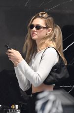 NICOLA PELTZ Shopping at Yves Saint Laurent in Beverly Hills 11/15/2019