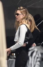 NICOLA PELTZ Shopping at Yves Saint Laurent in Beverly Hills 11/15/2019