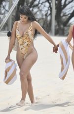 NICOLE SHIRAZ and PARNIA PORSCHE in Swimsuits at a Beach on Gold Coast 11/27/2019