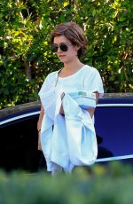 NINA DOBREV Wearing a Wig Out in Los Angeles 10/31/2019