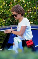 NINA DOBREV Wearing a Wig Out in Los Angeles 10/31/2019