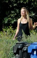 OLIVIA WILDE Makeup Free Out in Los Angeles 11/02/2019