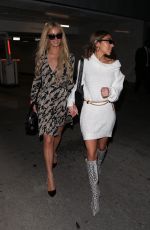 PARIS HILTON and CHANTEL JEFFRIES Leaves Bootsy Bellows in West Hollywood 11/05/2019