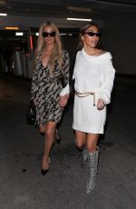 PARIS HILTON and CHANTEL JEFFRIES Leaves Bootsy Bellows in West Hollywood 11/05/2019