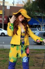 PHOEBE PRICE Out with Her Dog in Beverly Hills 11/26/2019