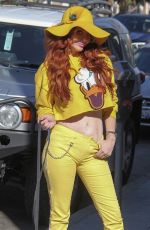 PHOEBE PRICE Out with Her Dog in Los Angeles 11/22/2019