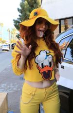 PHOEBE PRICE Out with Her Dog in Los Angeles 11/22/2019