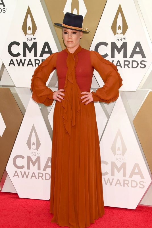 PINK at 2019 CMA Awards in Nashville 11/13/2019
