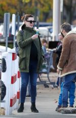Pregnant ANNE HATHAWAY Out in Fairfield County 11/06/2019