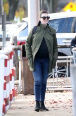 Pregnant ANNE HATHAWAY Out in Fairfield County 11/06/2019