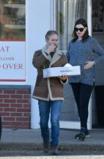 Pregnant ANNE HATHAWAY Out in Westport 11/03/2019