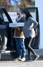 Pregnant ANNE HATHAWAY Out in Westport 11/03/2019