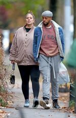Pregnant ASHLEY GRAHAM and Justin Ervin Out in New York 11/23/2019