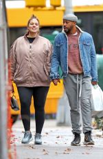 Pregnant ASHLEY GRAHAM and Justin Ervin Out in New York 11/23/2019