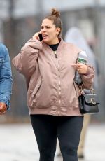 Pregnant ASHLEY GRAHAM and Justin Ervin Out in New York 11/23/2019