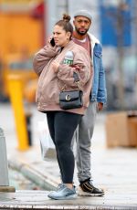 Pregnant ASHLEY GRAHAM and Justin Ervin Out in New York 11/23/2019