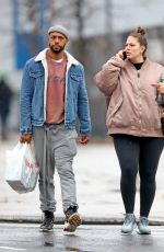 Pregnant ASHLEY GRAHAM and Justin Ervin Out in New York 11/23/2019