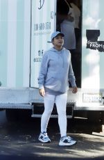 Pregnant CHRISTINA MILIAN at Her Beignet Box Food Truck in Los Angeles 11/24/2019