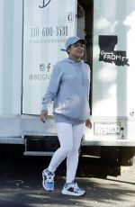 Pregnant CHRISTINA MILIAN at Her Beignet Box Food Truck in Los Angeles 11/24/2019