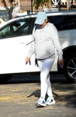 Pregnant CHRISTINA MILIAN at Her Beignet Box Food Truck in Los Angeles 11/24/2019