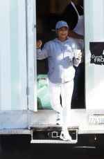 Pregnant CHRISTINA MILIAN at Her Beignet Box Food Truck in Los Angeles 11/24/2019