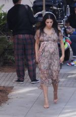 Pregnant JENNA DEWAN on the Set of a Photoshoot in Los Angeles 11/04/2019
