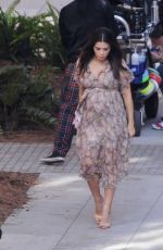 Pregnant JENNA DEWAN on the Set of a Photoshoot in Los Angeles 11/04/2019