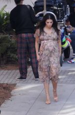 Pregnant JENNA DEWAN on the Set of a Photoshoot in Los Angeles 11/04/2019