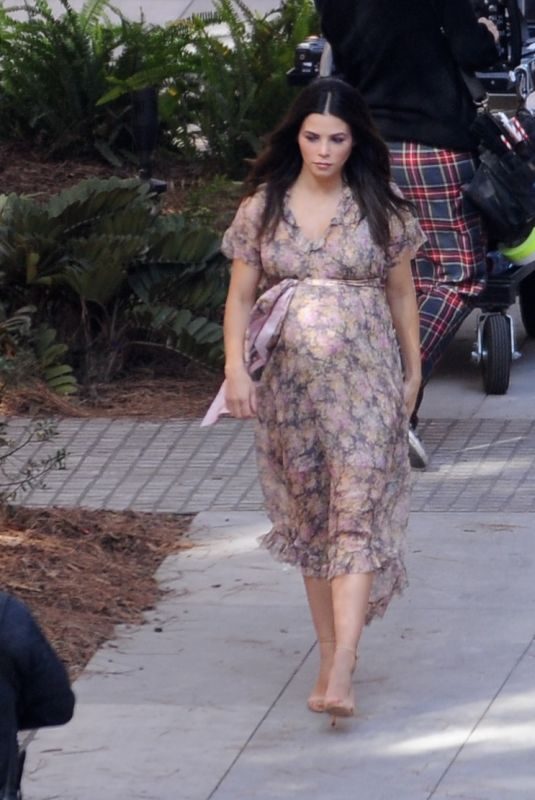 Pregnant JENNA DEWAN on the Set of a Photoshoot in Los Angeles 11/04/2019