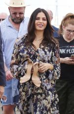 Pregnant JENNA DEWAN on the Set of Flirty Dancing on Santa Monica Pier 11/19/2019