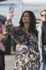 Pregnant JENNA DEWAN on the Set of Flirty Dancing on Santa Monica Pier 11/19/2019