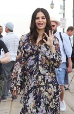 Pregnant JENNA DEWAN on the Set of Flirty Dancing on Santa Monica Pier 11/19/2019