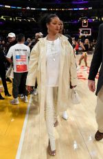 RIHANNA at Utah Jazz vs. LA Lakers Game at Staples Center in Los Angeles 10/25/2019