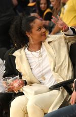 RIHANNA at Utah Jazz vs. LA Lakers Game at Staples Center in Los Angeles 10/25/2019