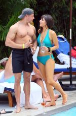 ROXANNE PALLETT in Bikini at a Beach in Miami 11/01/2019