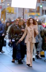 SARA SAMPAIO on the Set of Photoshoot for Michael Kors in New York 11/06/2019