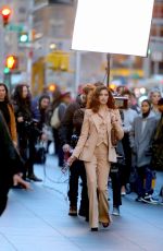 SARA SAMPAIO on the Set of Photoshoot for Michael Kors in New York 11/06/2019