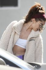 SARAH HYLAND Leaves Pilates Class in Studio City 11/02/2019