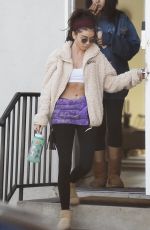 SARAH HYLAND Leaves Pilates Class in Studio City 11/02/2019